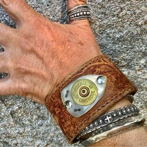 Leather cuff, up to 7 1/2” wrist